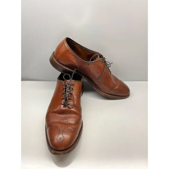 Allen Edmonds Fairfax Walnut Whole Cut Brogue Oxford Dress Shoes Size 8D