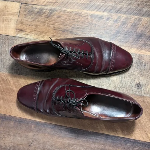 Allen Edmonds Fifth Avenue Cap Toe Oxford Dress Shoes Leather Sz 10.5 Brown