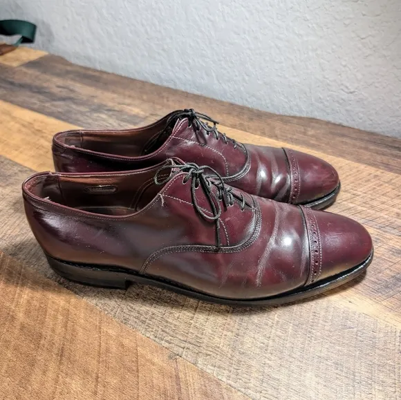 Allen Edmonds Fifth Avenue Cap Toe Oxford Dress Shoes Leather Sz 10.5 Brown