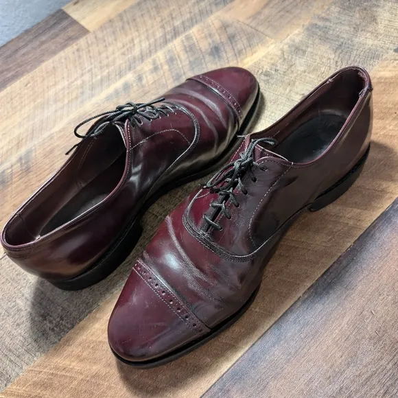 Allen Edmonds Fifth Avenue Cap Toe Oxford Dress Shoes Leather Sz 10.5 Brown