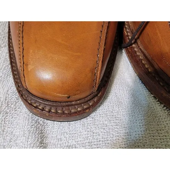 Allen Edmonds Hillcrest Blucher Dress Shoes Walnut Leather 11.5D Rubber Soles