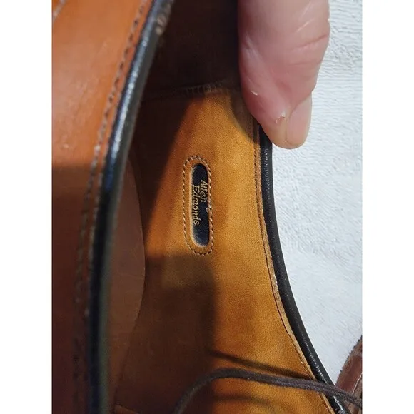 Allen Edmonds Hillcrest Blucher Dress Shoes Walnut Leather 11.5D Rubber Soles