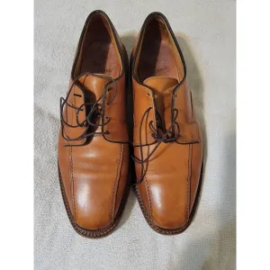 Allen Edmonds Hillcrest Blucher Dress Shoes Walnut Leather 11.5D Rubber Soles
