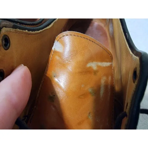 Allen Edmonds Hillcrest Blucher Dress Shoes Walnut Leather 11.5D Rubber Soles