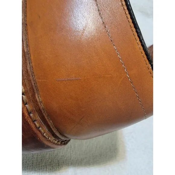 Allen Edmonds Hillcrest Blucher Dress Shoes Walnut Leather 11.5D Rubber Soles