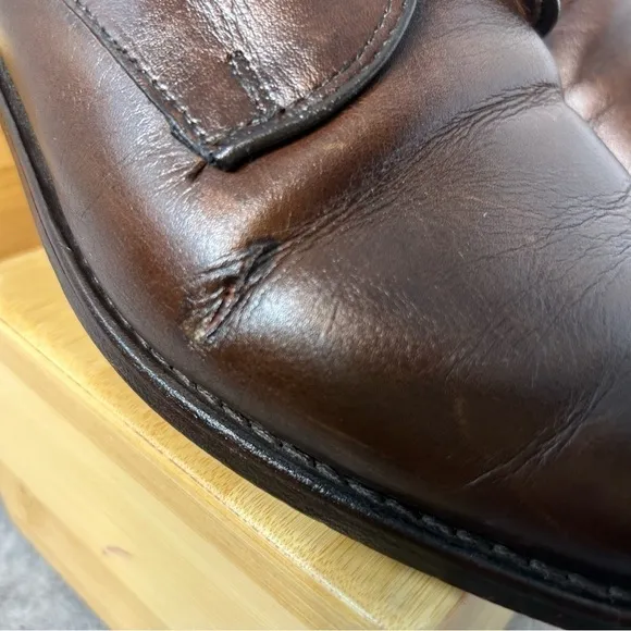 Allen Edmonds Kenilworth Dark Brown Dress Men’s Shoes 11D  Plain Toe Blucher