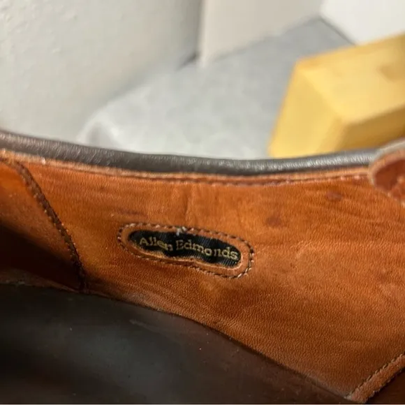 Allen Edmonds Kenilworth Dark Brown Dress Men’s Shoes 11D  Plain Toe Blucher