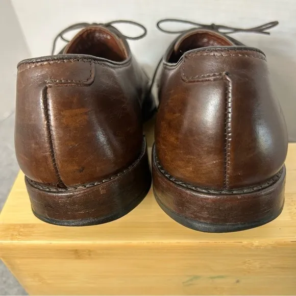 Allen Edmonds Kenilworth Dark Brown Dress Men’s Shoes 11D  Plain Toe Blucher