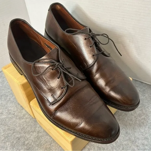 Allen Edmonds Kenilworth Dark Brown Dress Men’s Shoes 11D  Plain Toe Blucher