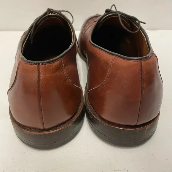 Allen Edmonds Made in USA Hersey Chili Split Moc Toe Lace Up Blucher Size 16 D