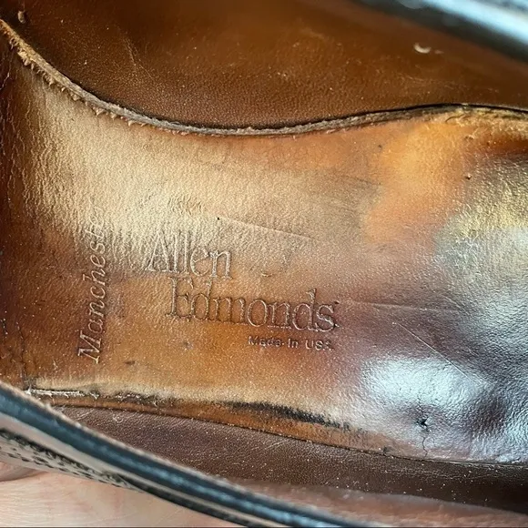𝅺allen Edmonds Manchester 8507 Black Dress Shoes