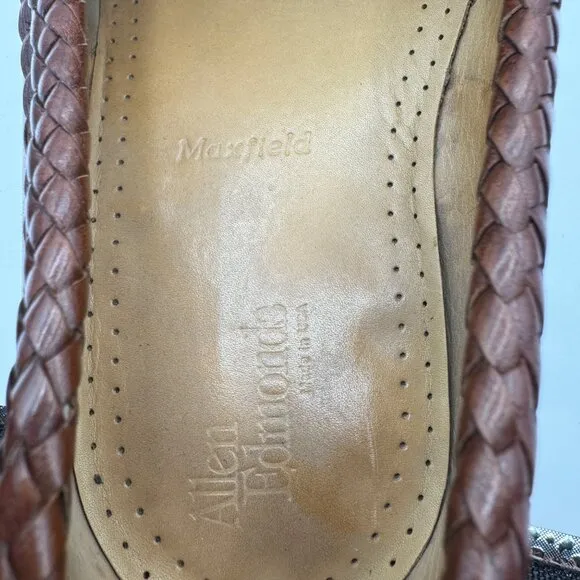 Allen Edmonds Maxfield Loafers 11.5 E Leather Brown Tassel Shoes Made in USA