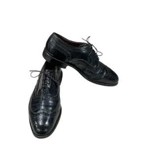 Allen Edmonds McAllister Men’s Size 8.5 D Black Leather Wingtip Oxford Shoes