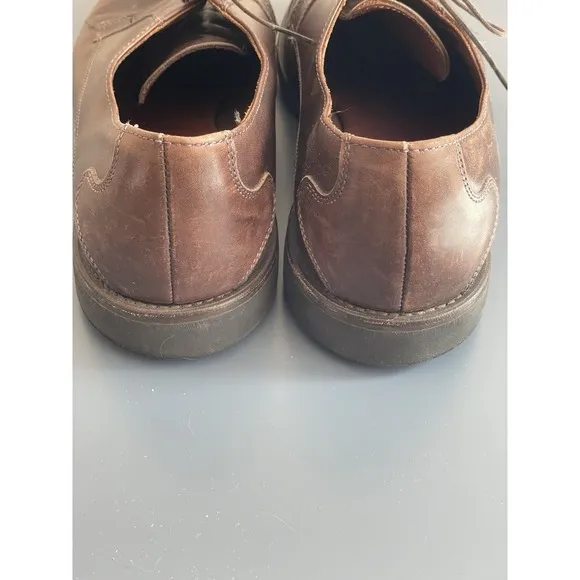 Allen Edmonds Memphis Oxford Leather Cap Toe Dress Shoes Men 11 D Brown Lace-up