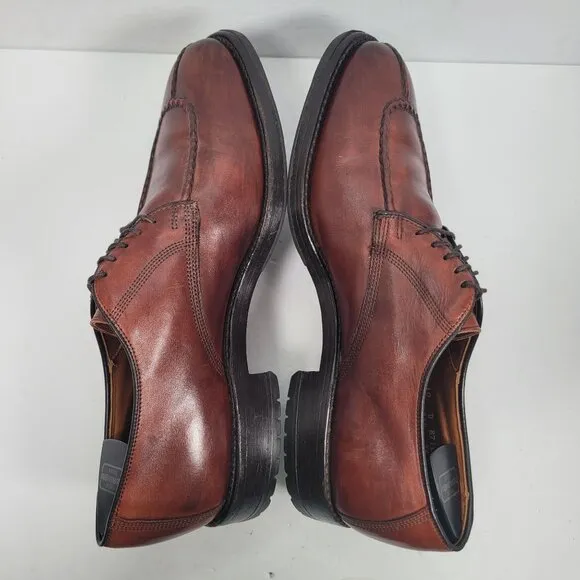 Allen Edmonds Men's Brown Split Toe Leather Shoes US Size 10D