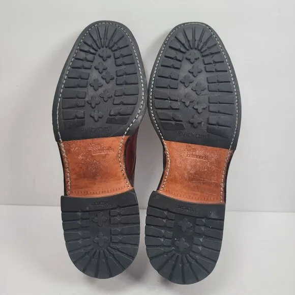 Allen Edmonds Men's Brown Split Toe Leather Shoes US Size 10D