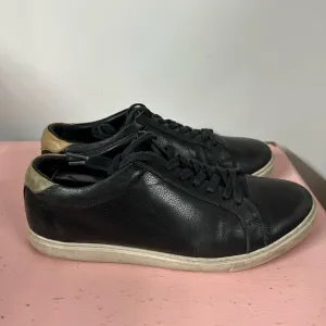 Allen Edmonds Men’s Courtside Fashion Sneaker Sz 10 D Black Leather Shoe