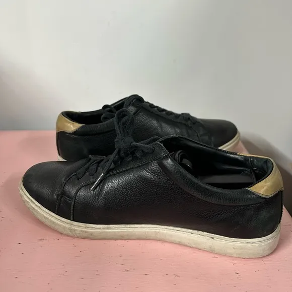 Allen Edmonds Men’s Courtside Fashion Sneaker Sz 10 D Black Leather Shoe