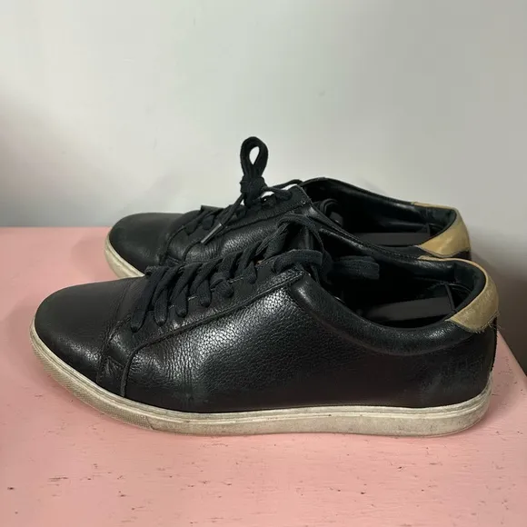 Allen Edmonds Men’s Courtside Fashion Sneaker Sz 10 D Black Leather Shoe