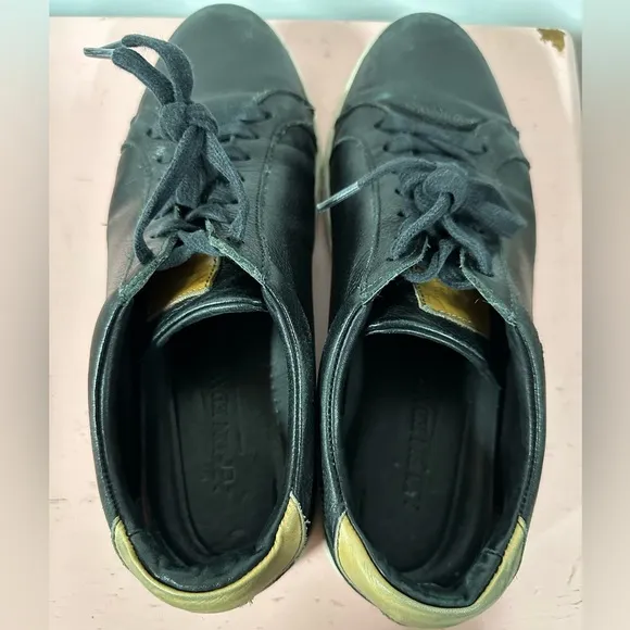 Allen Edmonds Men’s Courtside Fashion Sneaker Sz 10 D Black Leather Shoe