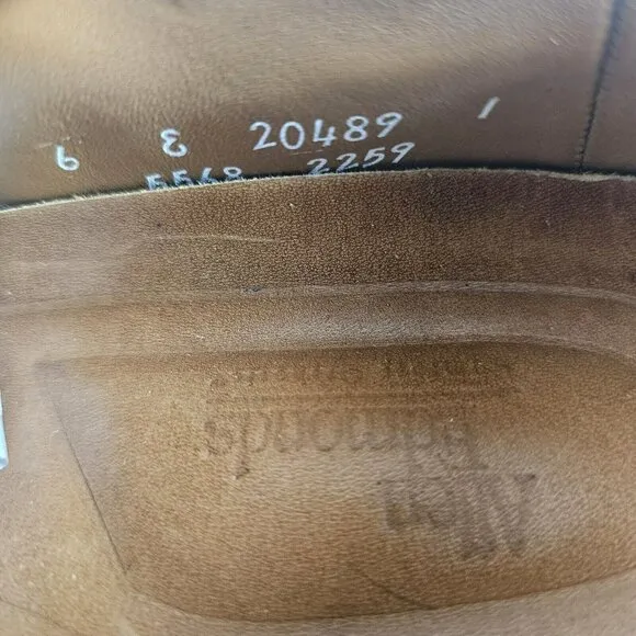 Allen Edmonds Men's Gumlite Vibram Scottsdale Suede Navy/Sand Oxford Shoe Size E