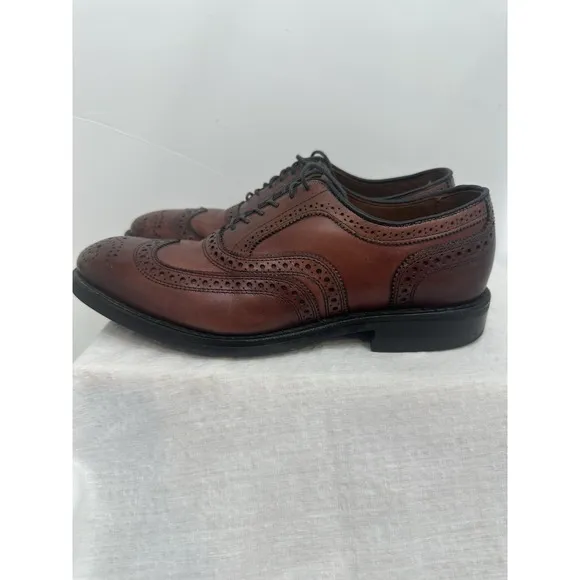 ALLEN EDMONDS Mens McAllister Oxfords 7.5 D Dress Shoes USA Oxblood Dainite 6220