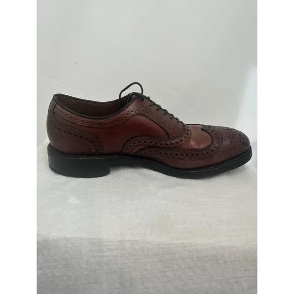 ALLEN EDMONDS Mens McAllister Oxfords 7.5 D Dress Shoes USA Oxblood Dainite 6220