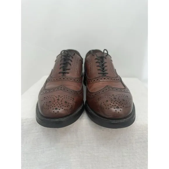 ALLEN EDMONDS Mens McAllister Oxfords 7.5 D Dress Shoes USA Oxblood Dainite 6220