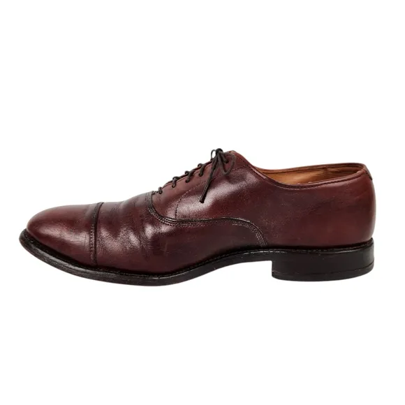 Allen Edmonds Park Avenue Chili Burnished Calf Leather Dress Shoes Mens Size 9.5