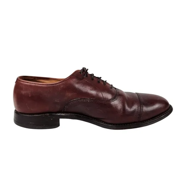 Allen Edmonds Park Avenue Chili Burnished Calf Leather Dress Shoes Mens Size 9.5