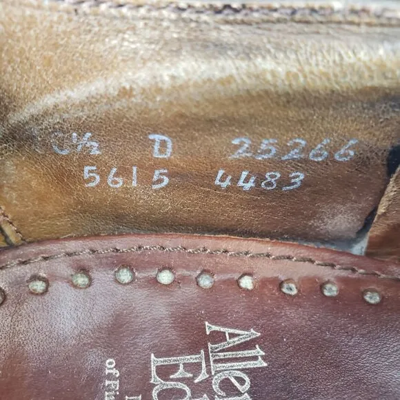 Allen Edmonds Park Avenue Oxford Dress Shoes Size 10.5D