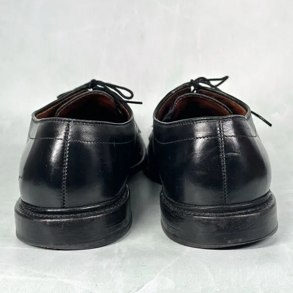 ALLEN EDMONDS Shoes Mens Size 9.5 D Dawson  Bicycle Toe Black Leather Oxford
