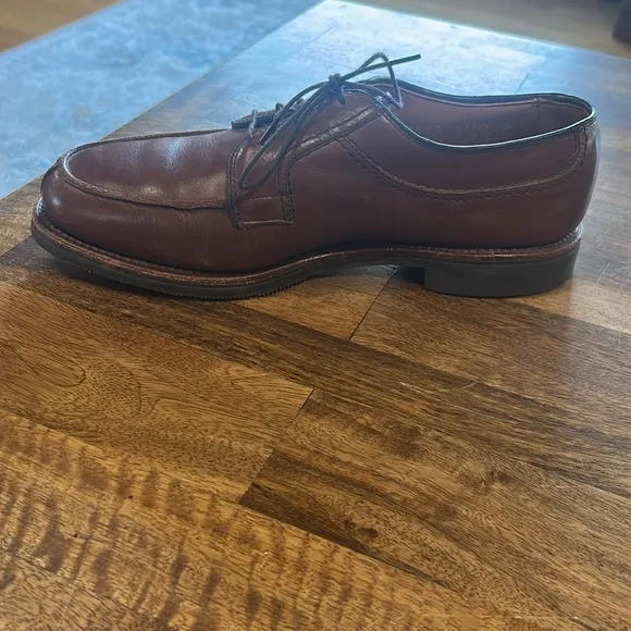 Allen Edmonds Stockbridge Brown Leather Derby Dress Shoes size 7.5 D