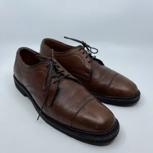 Allen Edmonds Becker Men's Brown Pebbled Captoe 4822 Dress Shoes Size 9.5 D