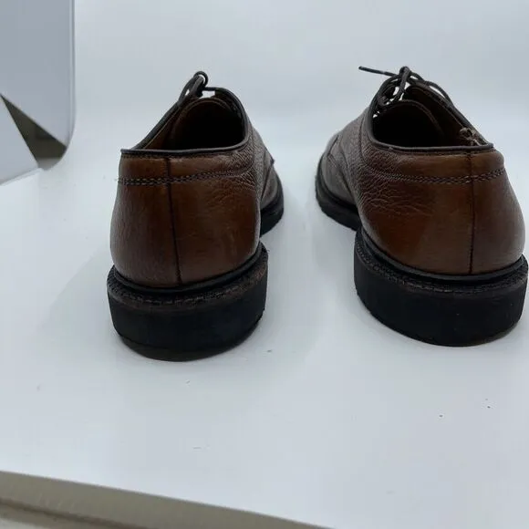 Allen Edmonds Becker Men's Brown Pebbled Captoe 4822 Dress Shoes Size 9.5 D