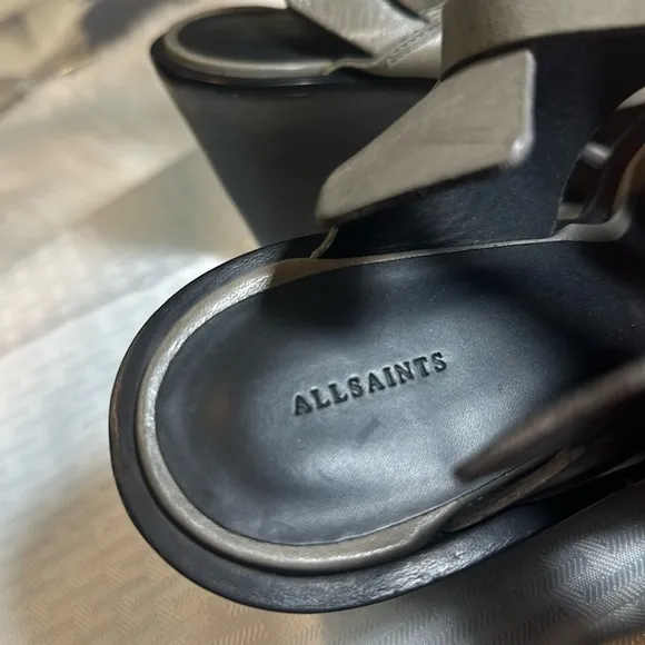 Allsaints shoes heels wedges sandals Footwear Erin style 9 40 NEW!