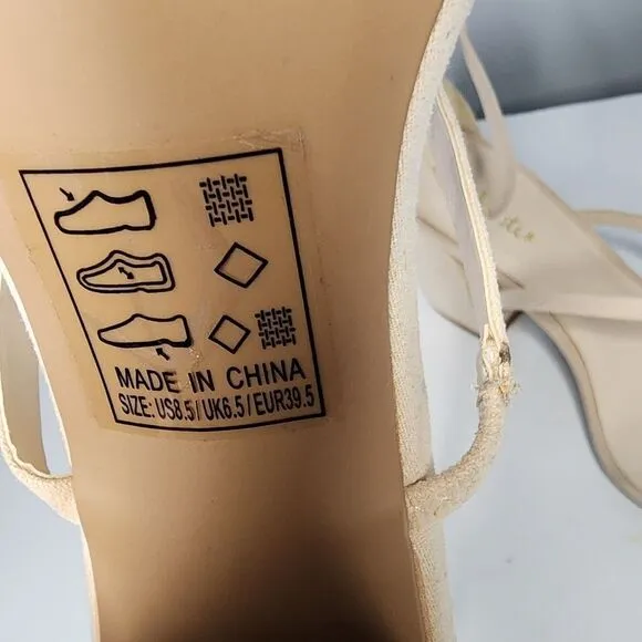 Alter'd State strappy SANDALS Women's Size 8.5 blush color