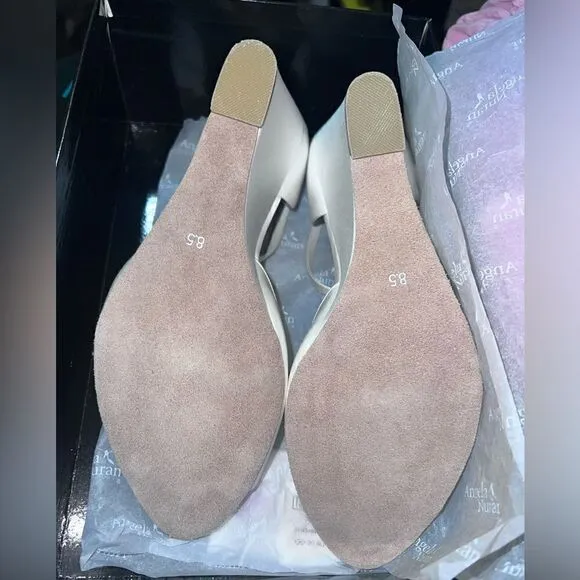 Angela Nuran Marquesa wedding shoes new in box SZ 8.5