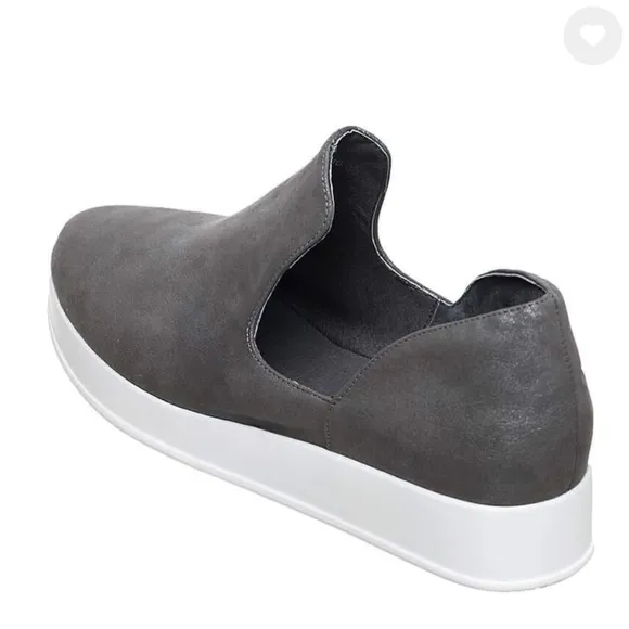 Antelope Sailor Suede Flat Fashion Sneakers Gray &amp; White Women’s EU Size 36