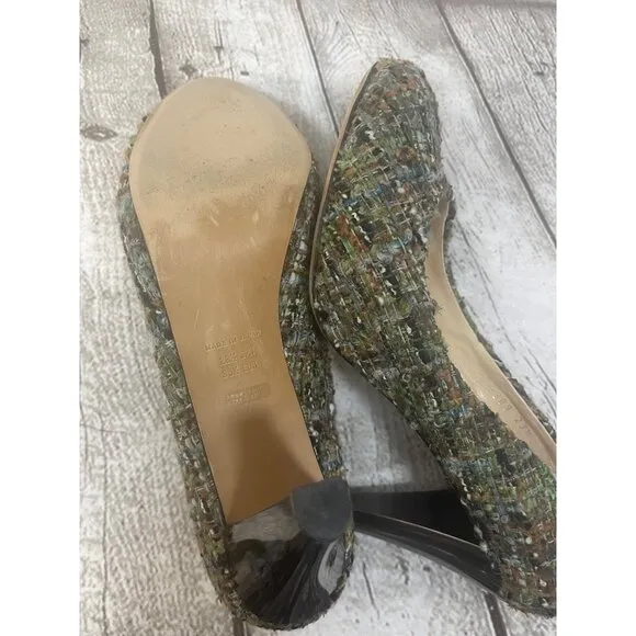 Anteprima Multicolor Tweed High Heel Pumps Sz 6 US 36.5 EU Made in Japan