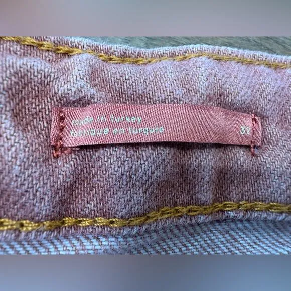 Anthropologie Pilcro The Vintage Straight Jean Mauve Size 32