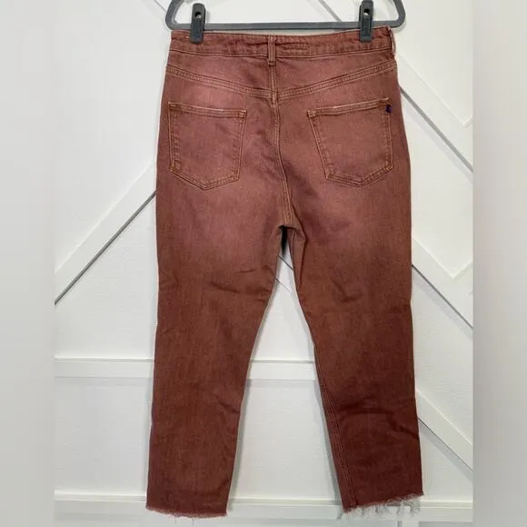 Anthropologie Pilcro The Vintage Straight Jean Mauve Size 32