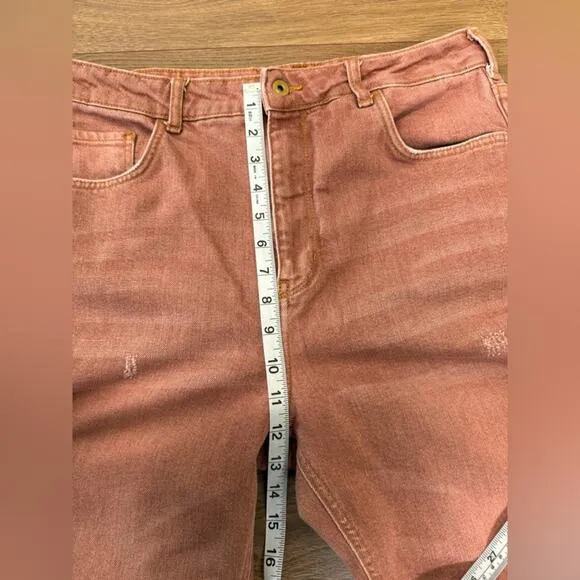 Anthropologie Pilcro The Vintage Straight Jean Mauve Size 32