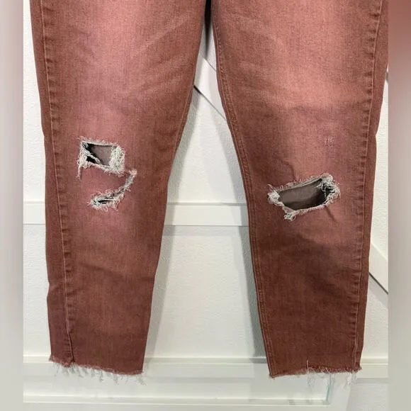 Anthropologie Pilcro The Vintage Straight Jean Mauve Size 32