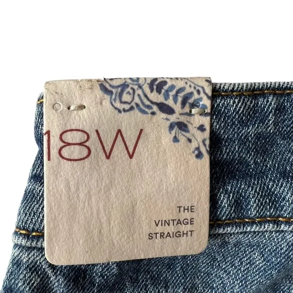 Anthropologie Pilcro The Vintage Straight Jeans | 18W NWT