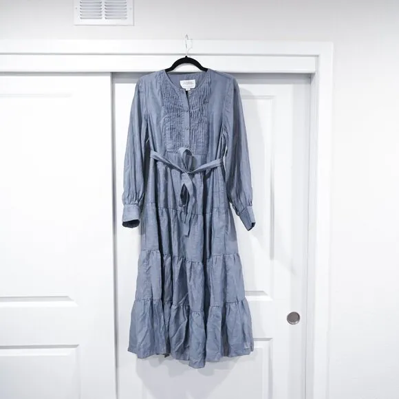 Anthropologie X Marre Small Agosta Tiered Midi Dress