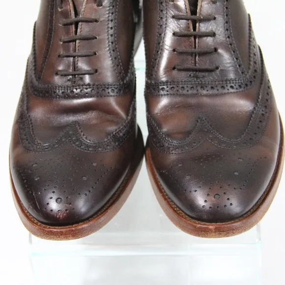 Antonio Maurizi Wingtip Oxford Work Men Dress Shoe Brogue Leather Eu 41 Italy