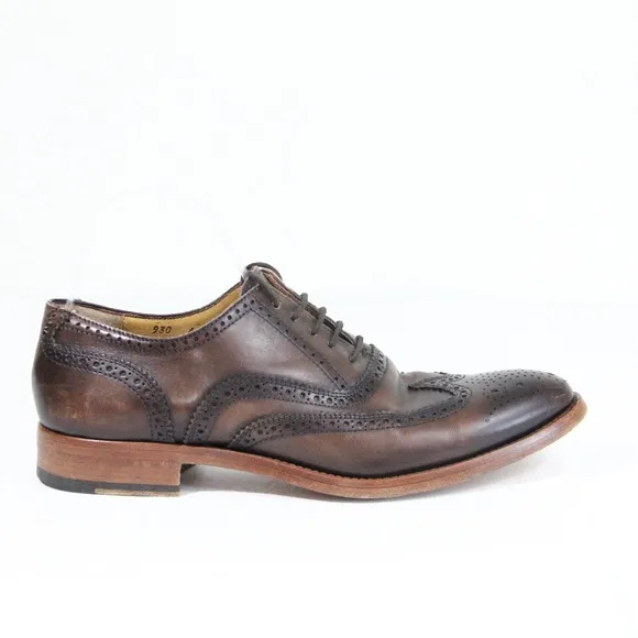 Antonio Maurizi Wingtip Oxford Work Men Dress Shoe Brogue Leather Eu 41 Italy