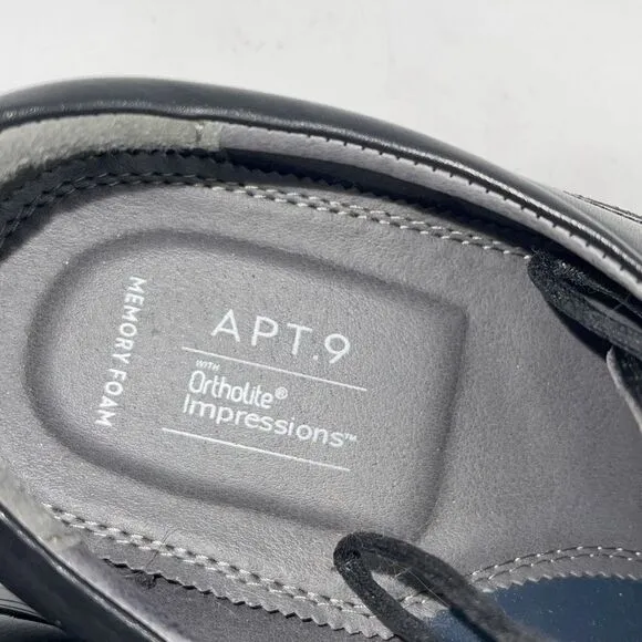 Apt.9 Mens Orthalite Impressions Oxford Dress Shoes Black 11 Med NWT