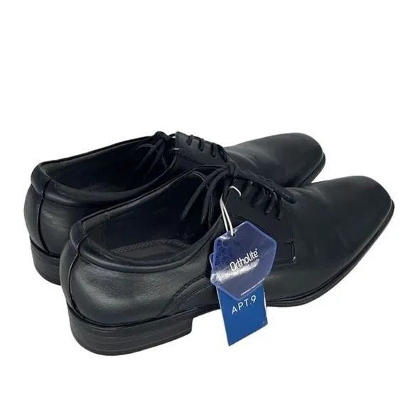 Apt.9 Mens Orthalite Impressions Oxford Dress Shoes Black 11 Med NWT